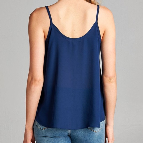 JUST IN!! _Plus--Double Scoop Neck Cami Top - Picture 2 of 2
